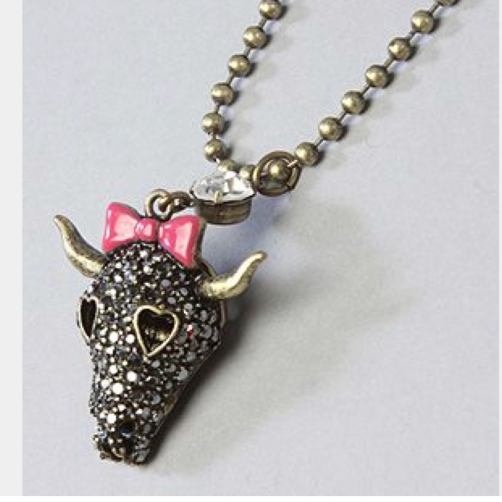 Betsy Johnson Statement Crystal Necklace